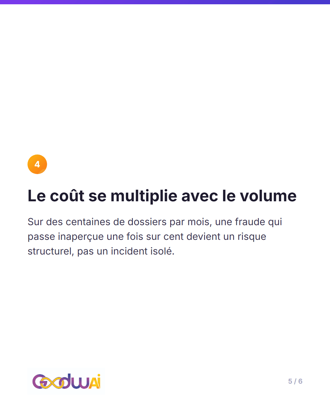 Le problème n'est pas la vigilance des équipes, c'est l'échelle, slide 5 sur 6